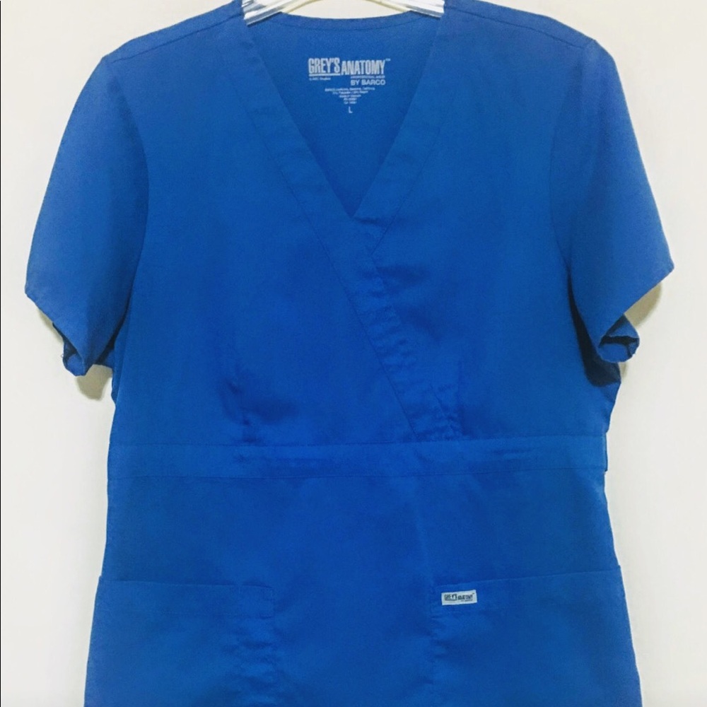 Grey’s Anatomy Scrub Top in Blue - Size L